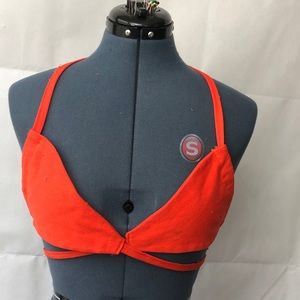 Orange 🍊 denim bralette